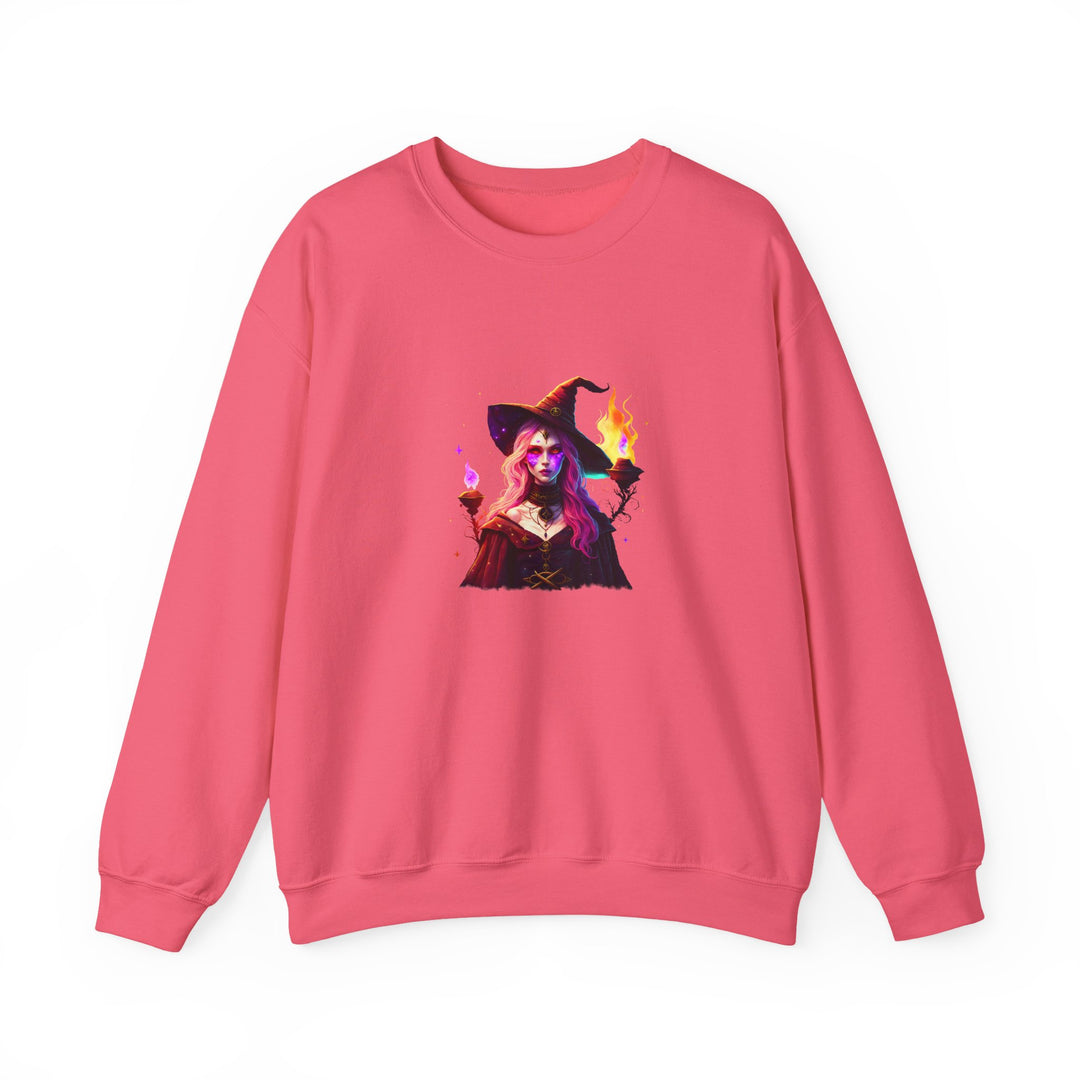 Happy Halloween Acrostic Poem Sweatshirt  - Creepy Modern Witch