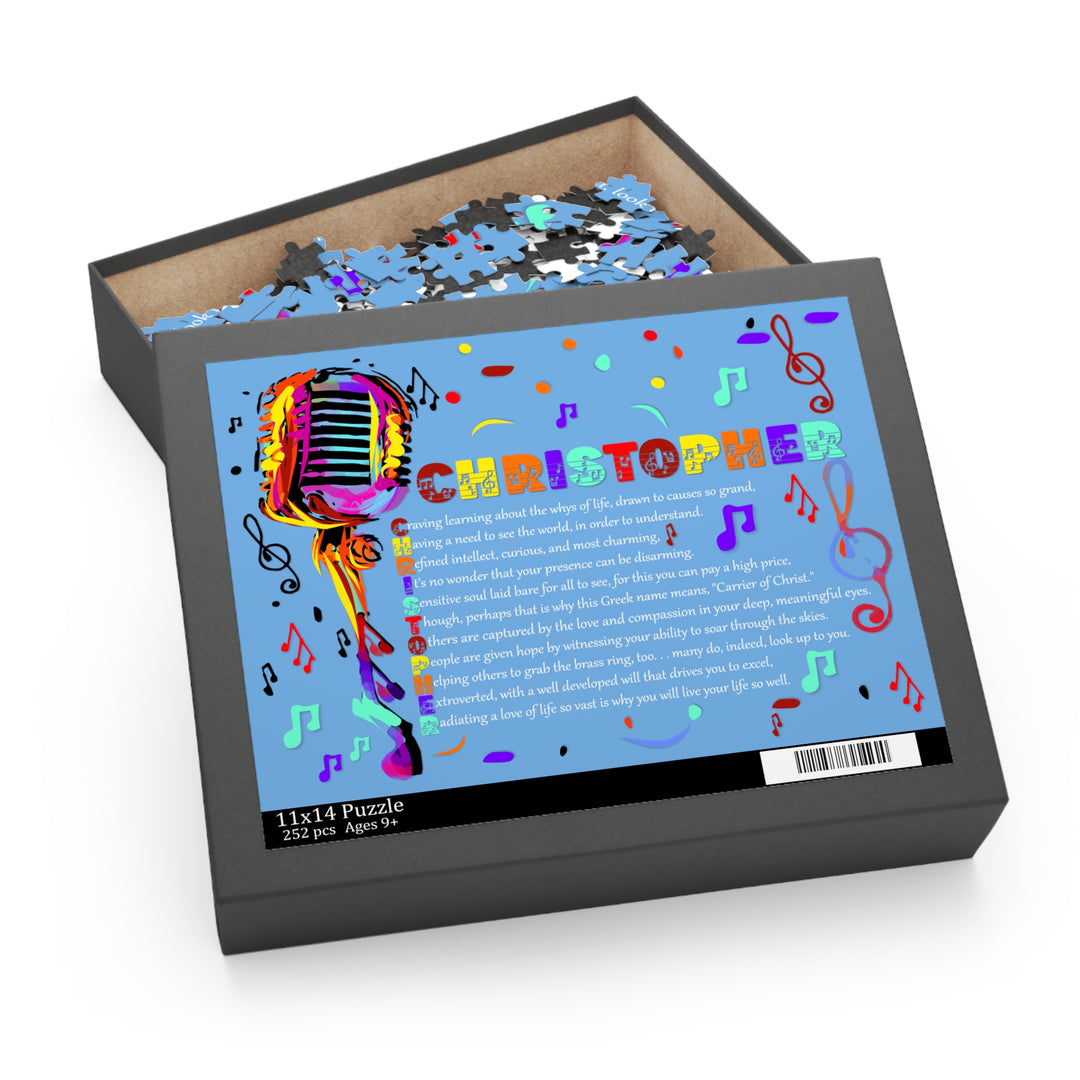 Namesakes Acrostic Name Poem Jigsaw Puzzle - Mic and Musical Notes