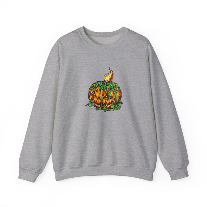 Happy Halloween Acrostic Poem Sweatshirt - Creepy Pumpkin