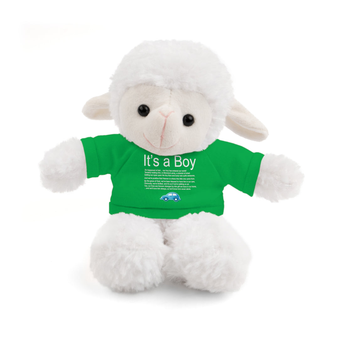 It's a Boy Acrostic Poem Stuffed Animal Collection with T-Shirt - Car