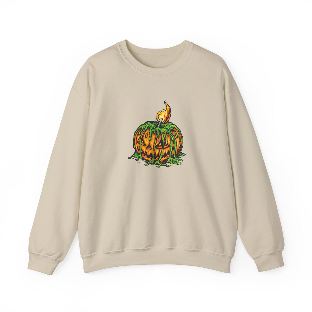 Happy Halloween Acrostic Poem Sweatshirt - Creepy Pumpkin