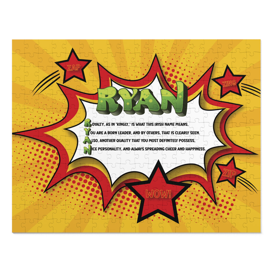 Namesakes Acrostic Name Poem Jigsaw Puzzle - Comic Style One - Tin Box