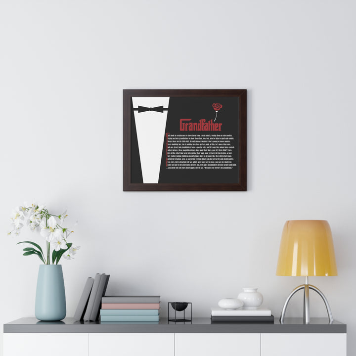 It's Just a Phrase "Grandfather" Framed Acrostic Poem Print