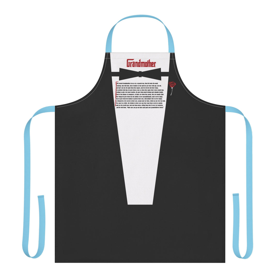 Grandmother Acrostic Poem Formal Adjustable Tie Back Chef Apron - Tuxedo Shirt