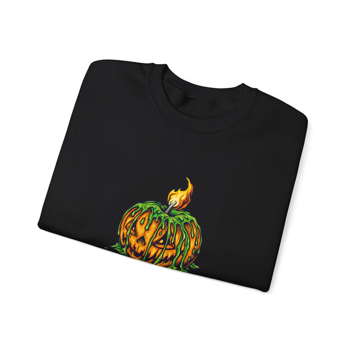 Happy Halloween Acrostic Poem Sweatshirt - Creepy Pumpkin