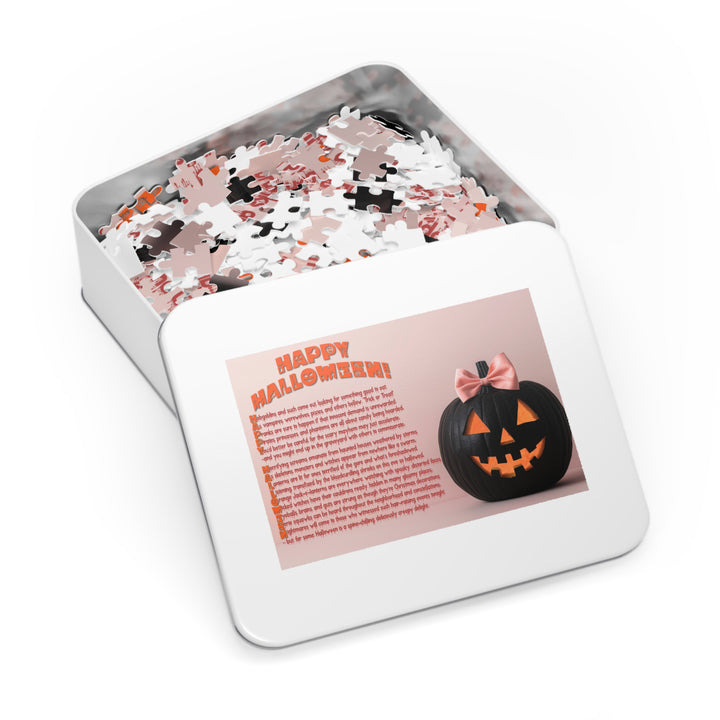 Happy Halloween Acrostic Poem Jigsaw Puzzle - Tin Box - 4