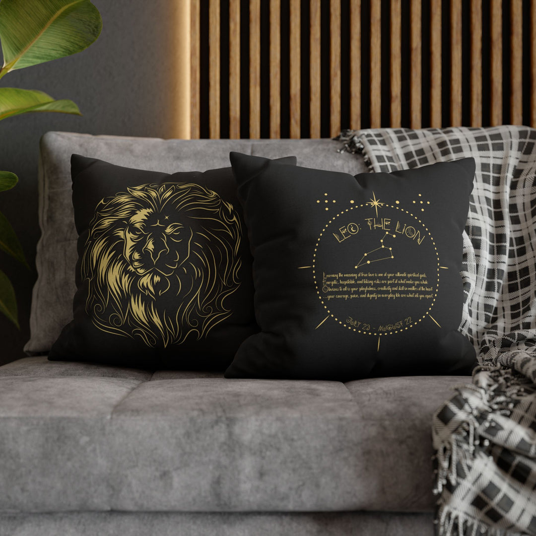 Leo Acrostic Poem Pillow Cover
