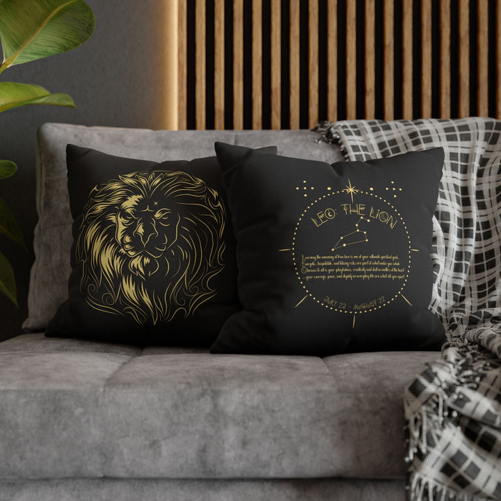 Leo Acrostic Poem Pillow Cover