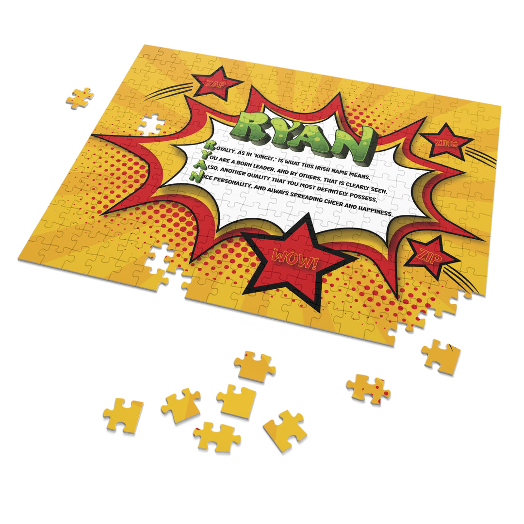 Namesakes Acrostic Name Poem Jigsaw Puzzle - Comic Style One - Tin Box