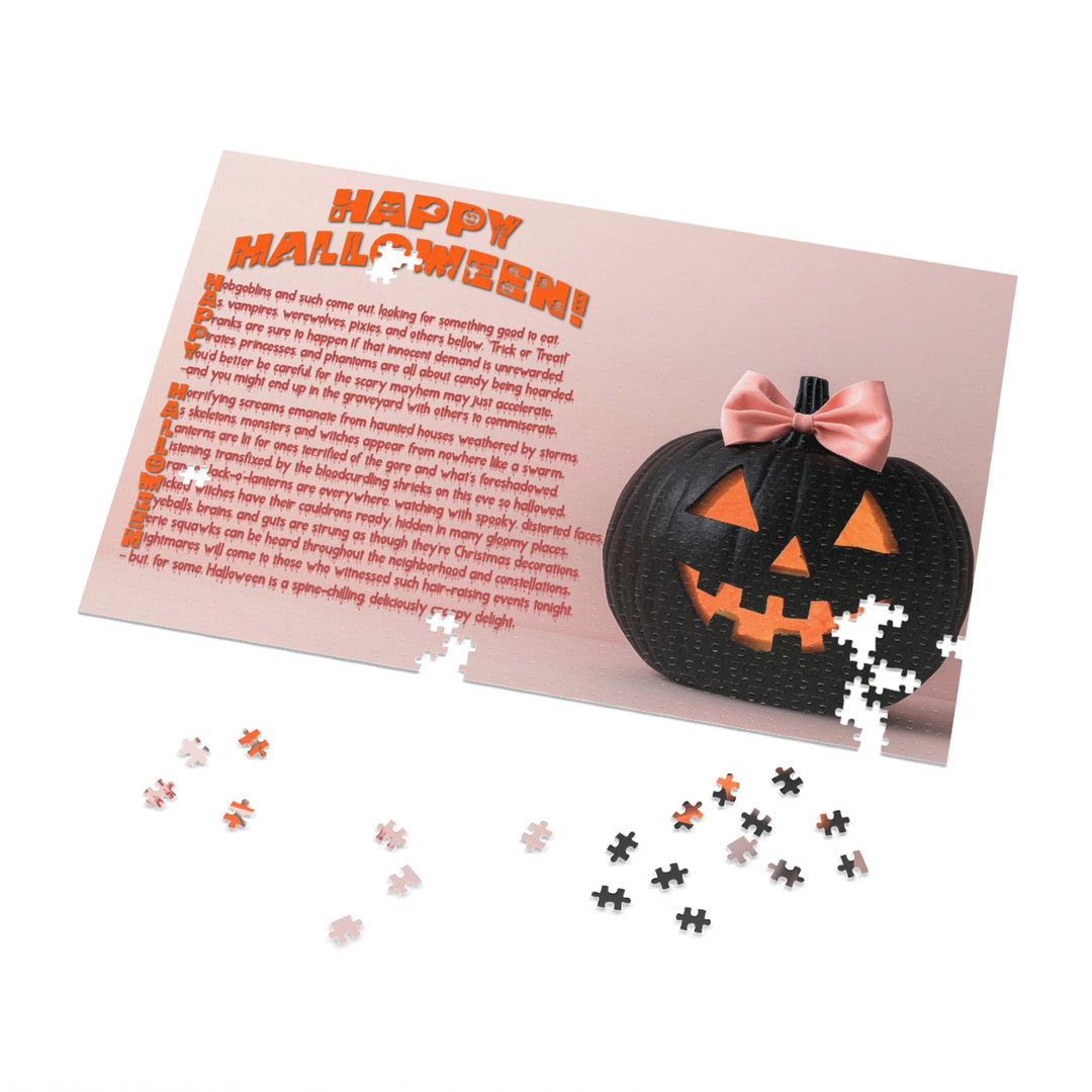 Happy Halloween Acrostic Poem Jigsaw Puzzle - Tin Box - 4