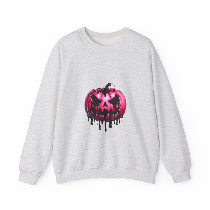 Happy Halloween Acrostic Poem Sweatshirt - Creepy Pink