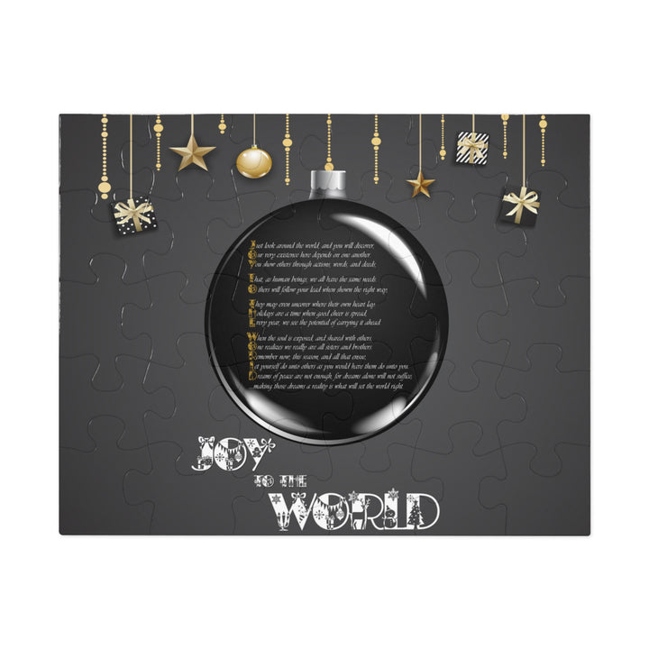 Joy to the World Acrostic Poem Jigsaw Puzzle - Ornament -Tin Box