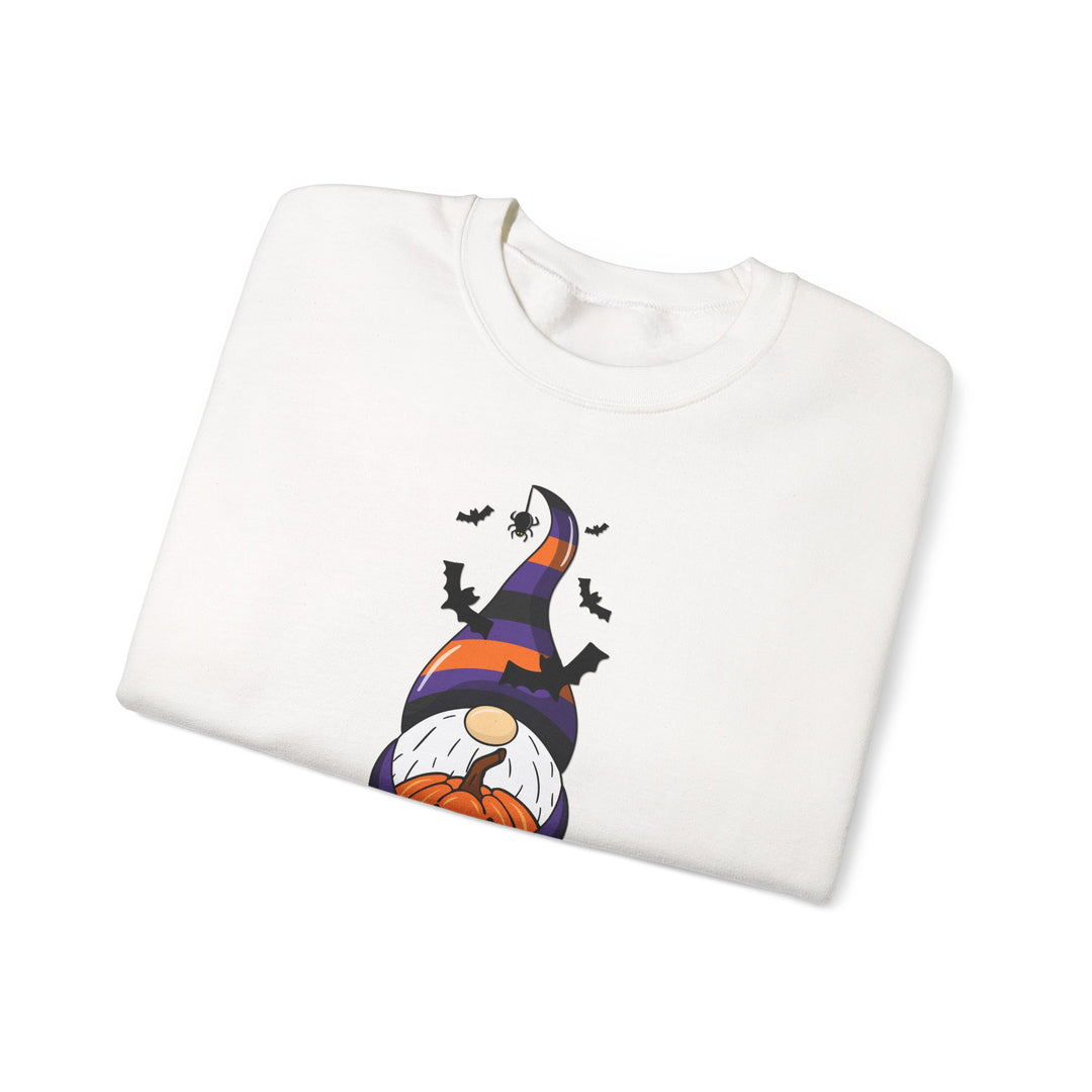 Happy Halloween Acrostic Poem Sweatshirt - Gnome with Pumpkin