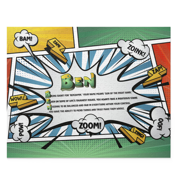 Namesakes Acrostic Name Poem Jigsaw Puzzle - Comic Style