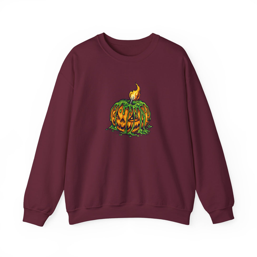 Happy Halloween Acrostic Poem Sweatshirt - Creepy Pumpkin