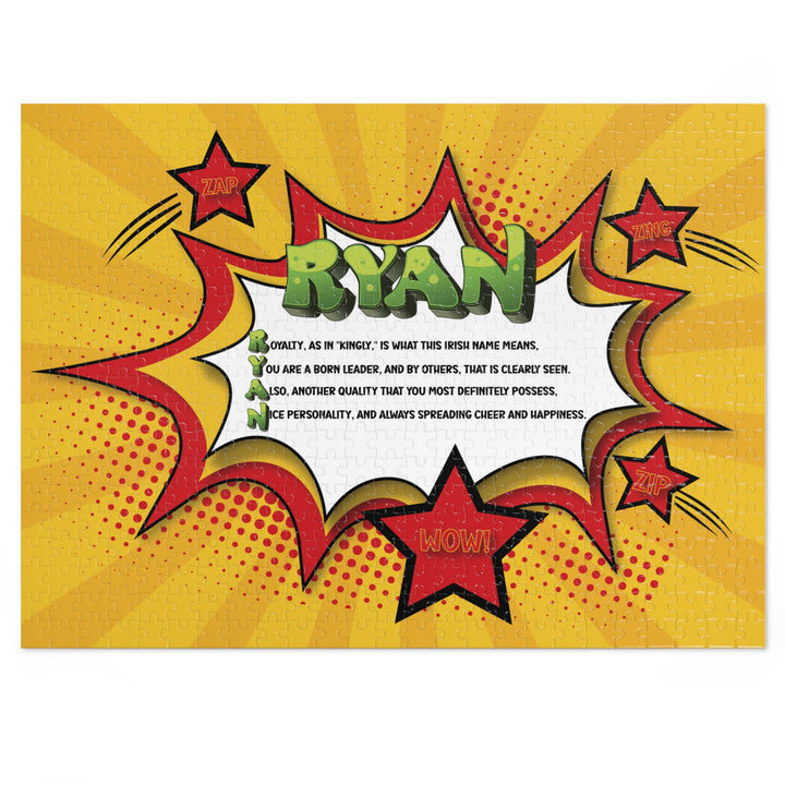Namesakes Acrostic Name Poem Jigsaw Puzzle - Comic Style One - Tin Box