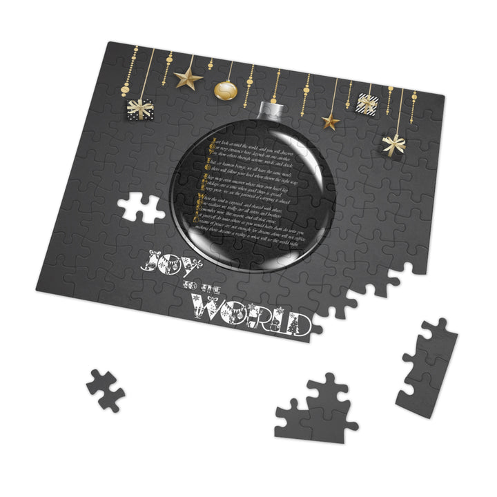 Joy to the World Acrostic Poem Jigsaw Puzzle - Ornament -Tin Box