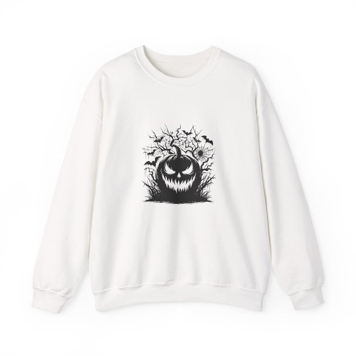 Happy Halloween Acrostic Poem  Sweatshirt - Creepy Black Pumpkin