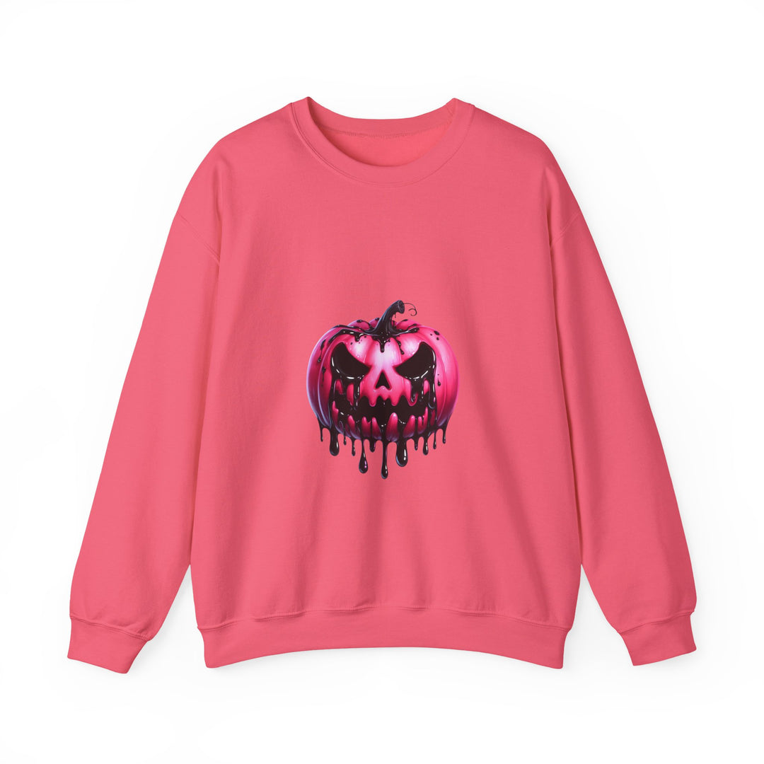 Happy Halloween Acrostic Poem Sweatshirt - Creepy Pink
