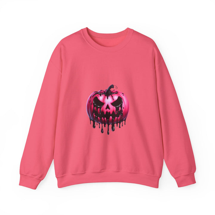 Happy Halloween Acrostic Poem Sweatshirt - Creepy Pink