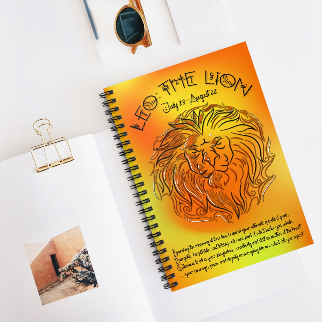 Leo Acrostic Poem Spiral Notebook - Ruled Line