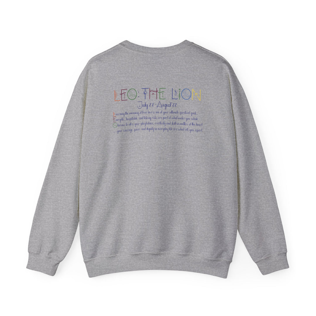 Leo  Acrostic Poem Astrology Sweatshirt - Unisex