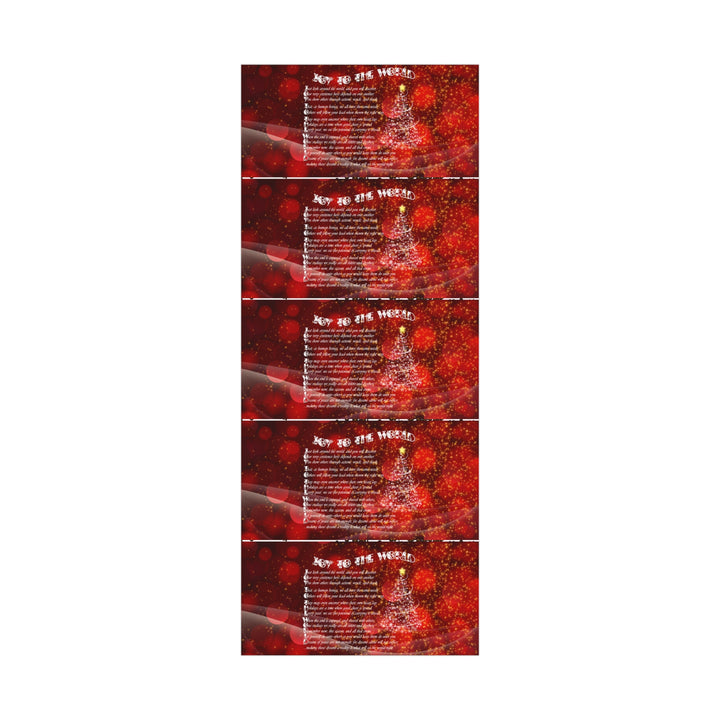 Joy to the World Acrostic Poem Festive Gift Wrap