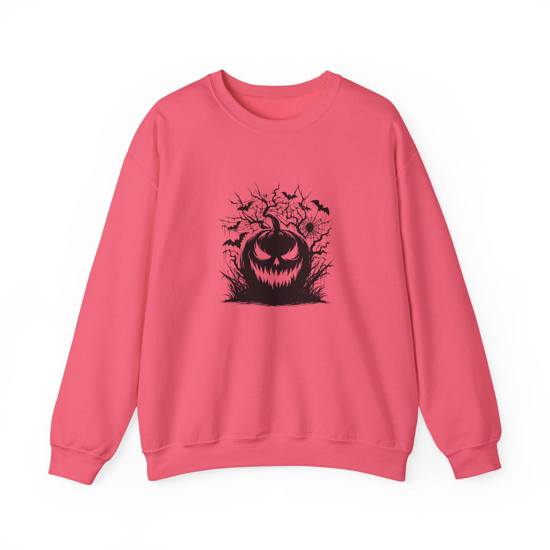 Happy Halloween Acrostic Poem  Sweatshirt - Creepy Black Pumpkin