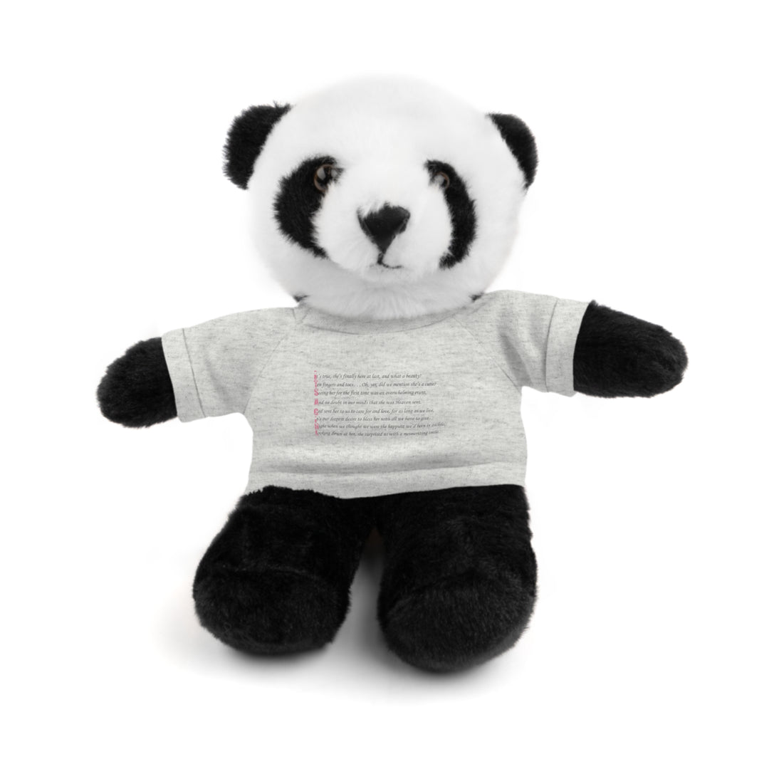 It’s a Girl Acrostic Poem Stuffed Animal Collection with T-Shirt