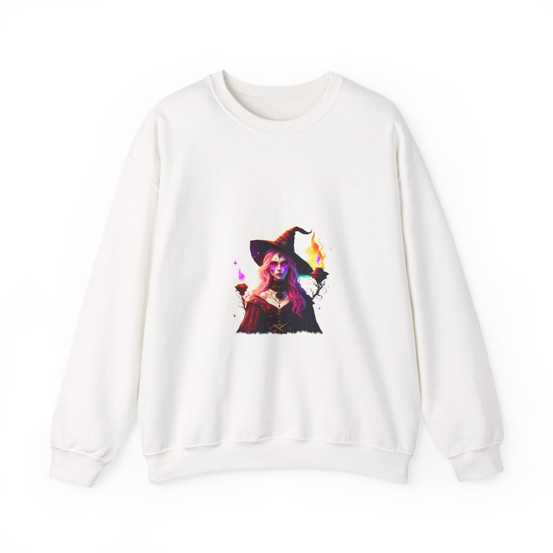 Happy Halloween Acrostic Poem Sweatshirt  - Creepy Modern Witch