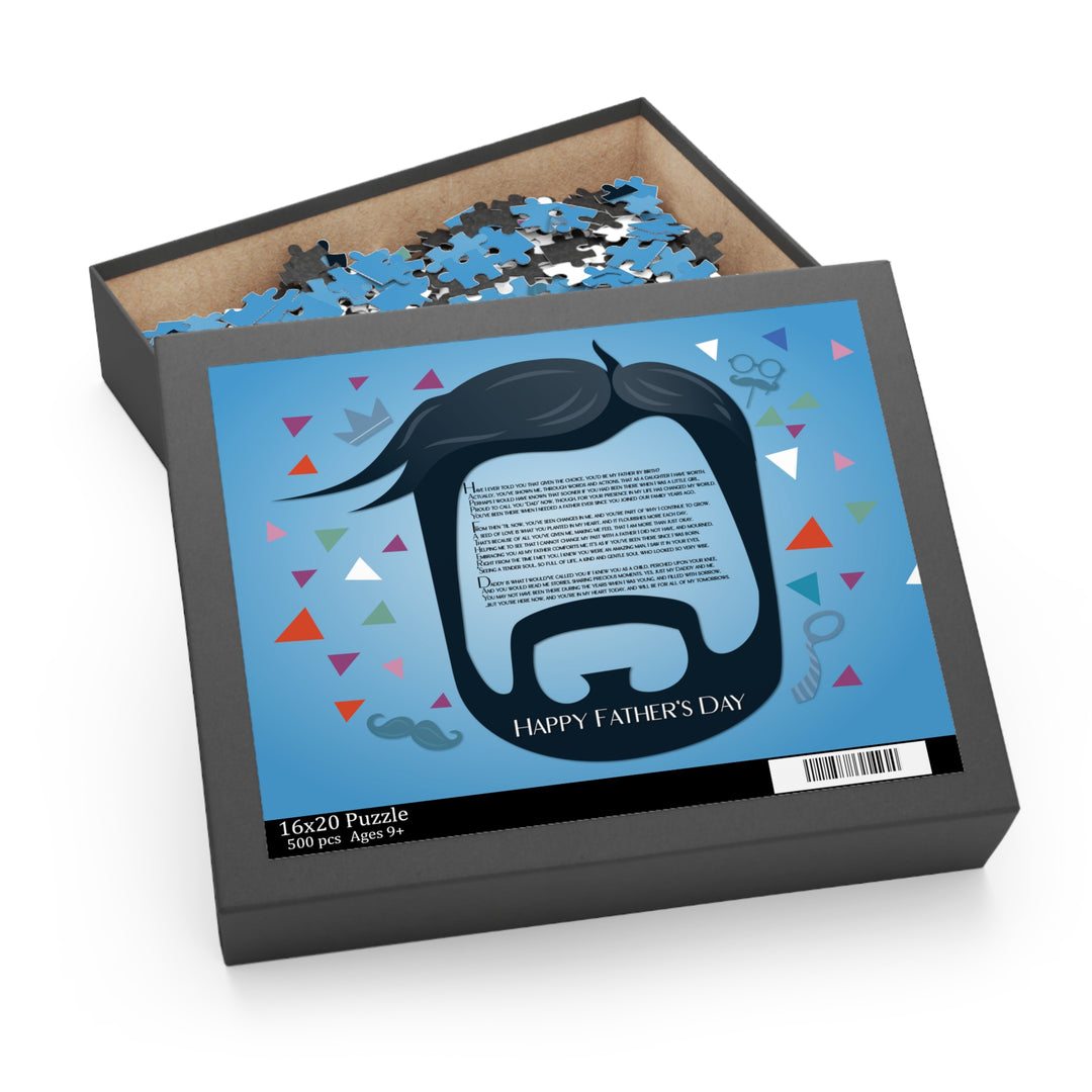 Happy Father's Day Acrostic Poem Puzzle - Beard