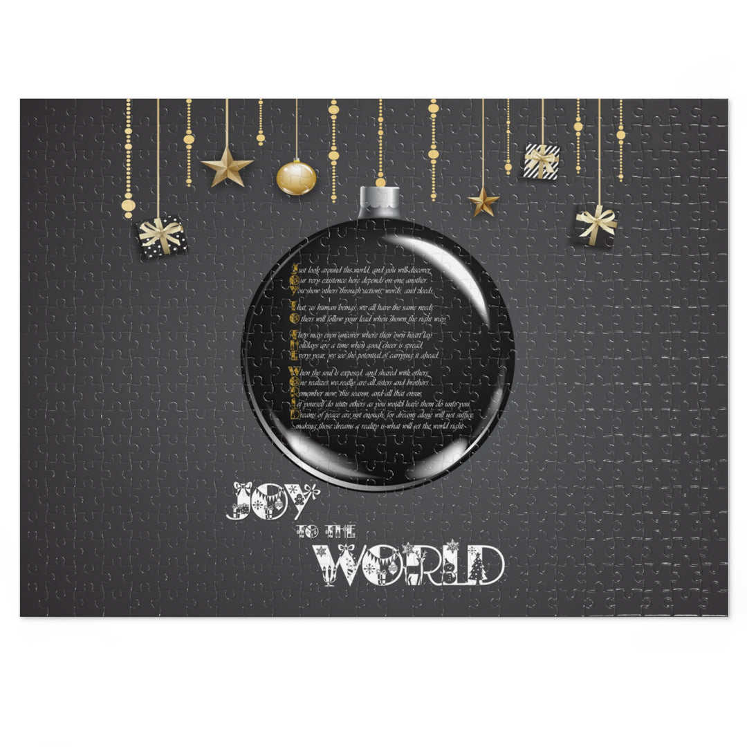Joy to the World Acrostic Poem Jigsaw Puzzle - Ornament -Tin Box