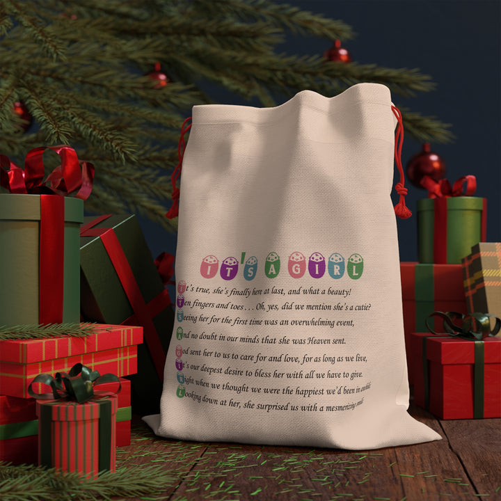 It's a Girl Acrostic Poem Gift Bag