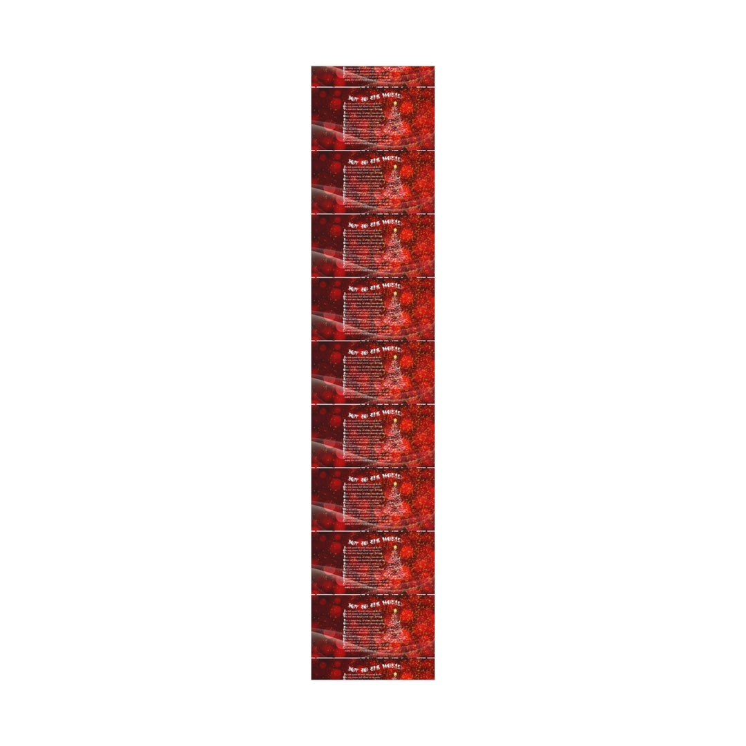 Joy to the World Acrostic Poem Festive Gift Wrap