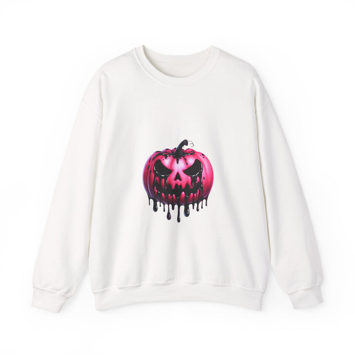 Happy Halloween Acrostic Poem Sweatshirt - Creepy Pink