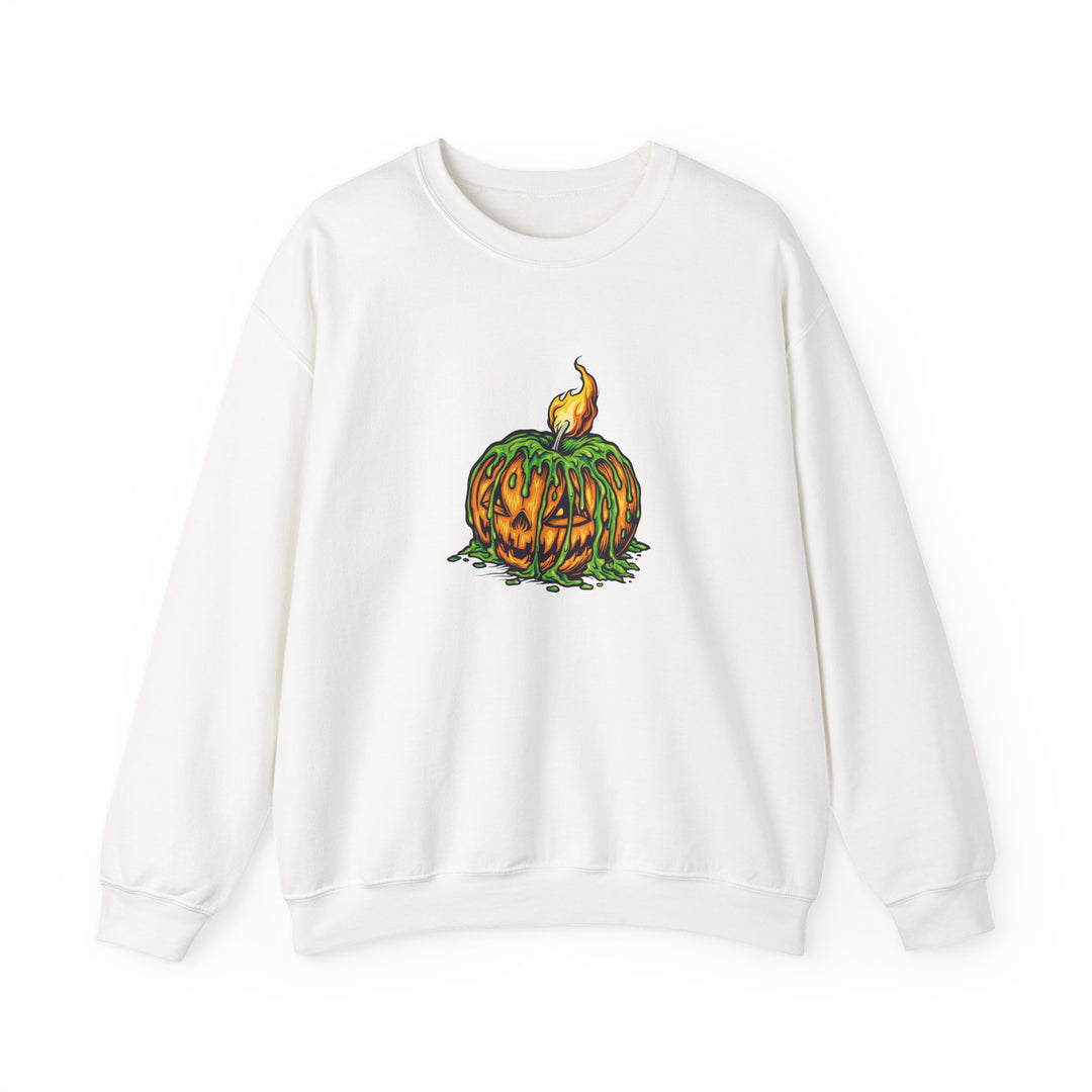 Happy Halloween Acrostic Poem Sweatshirt - Creepy Pumpkin