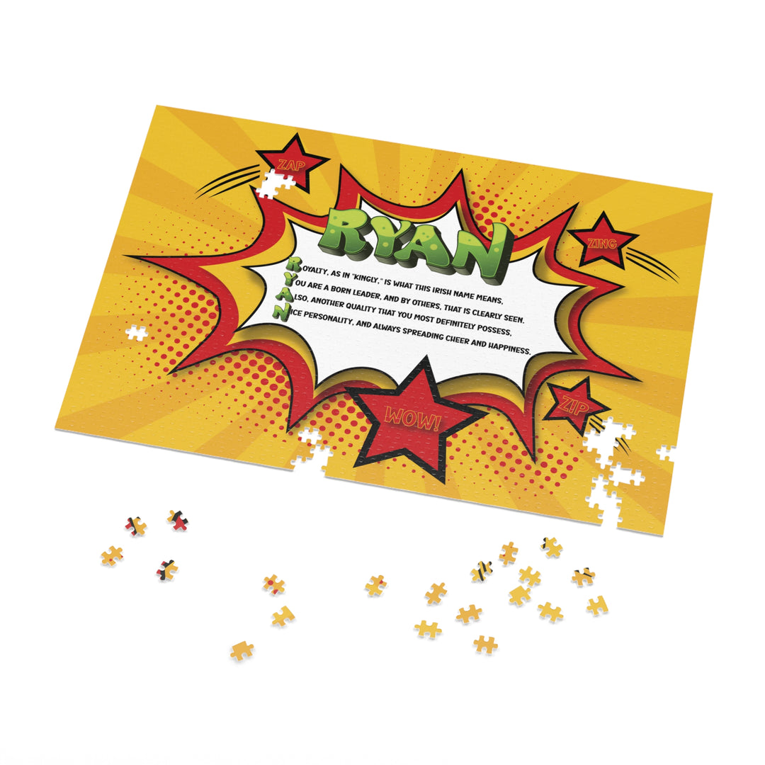 Namesakes Acrostic Name Poem Jigsaw Puzzle - Comic Style One - Tin Box