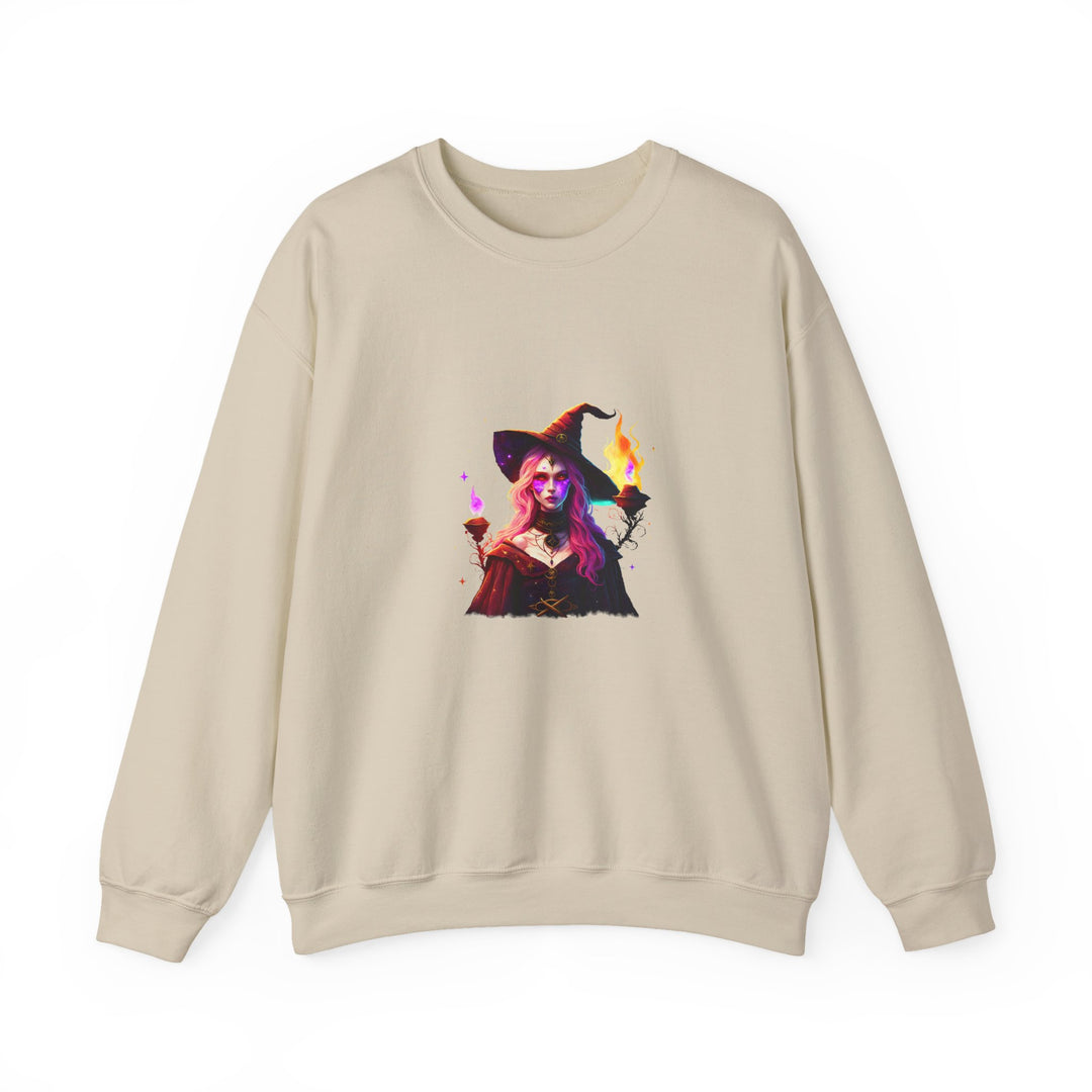 Happy Halloween Acrostic Poem Sweatshirt  - Creepy Modern Witch