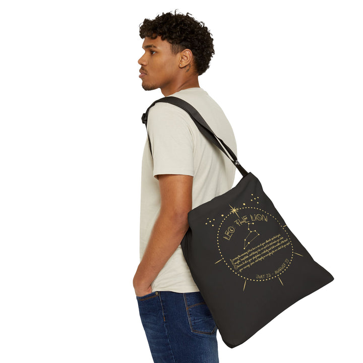 Leo Acrostic Poem Adjustable Tote Bag