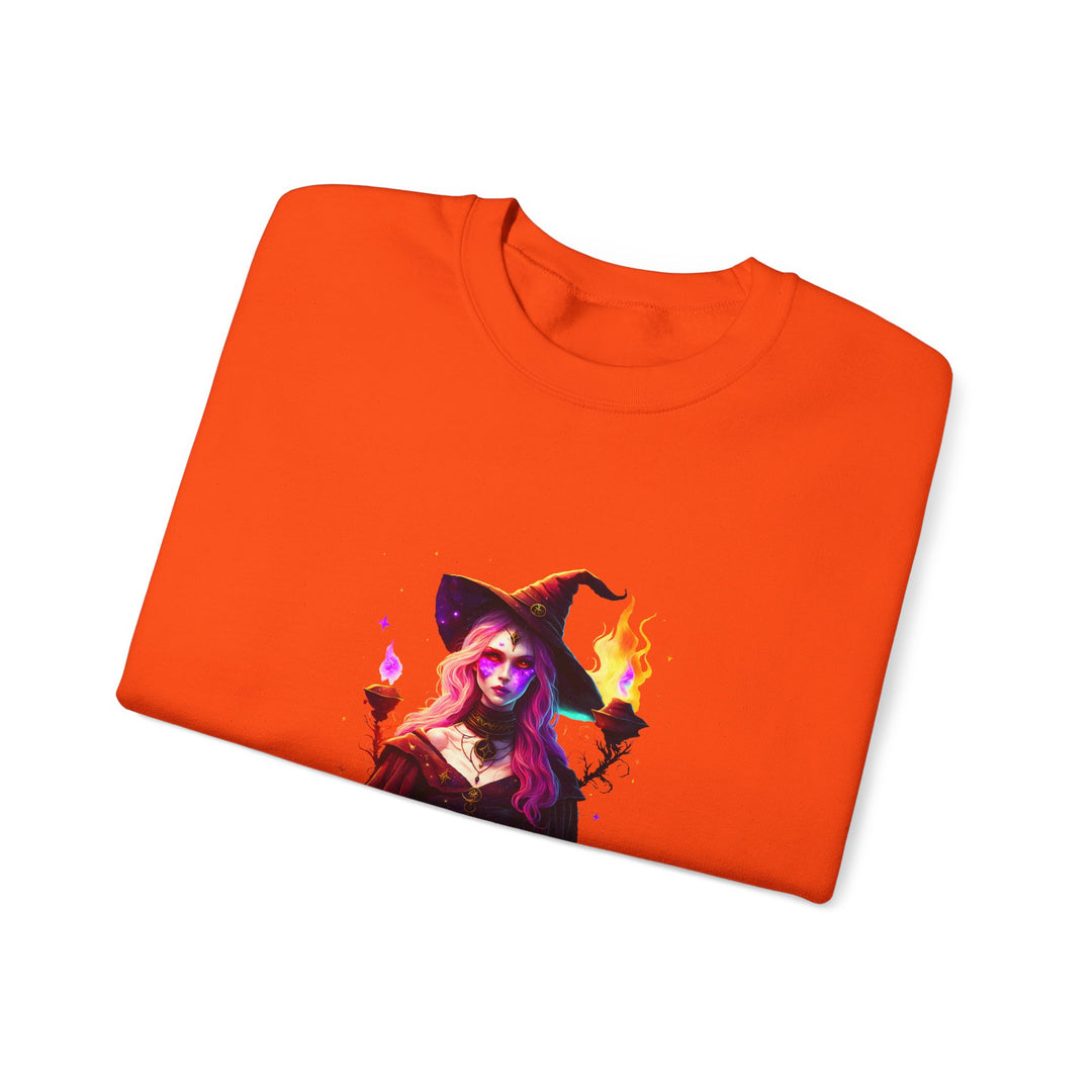 Happy Halloween Acrostic Poem Sweatshirt  - Creepy Modern Witch