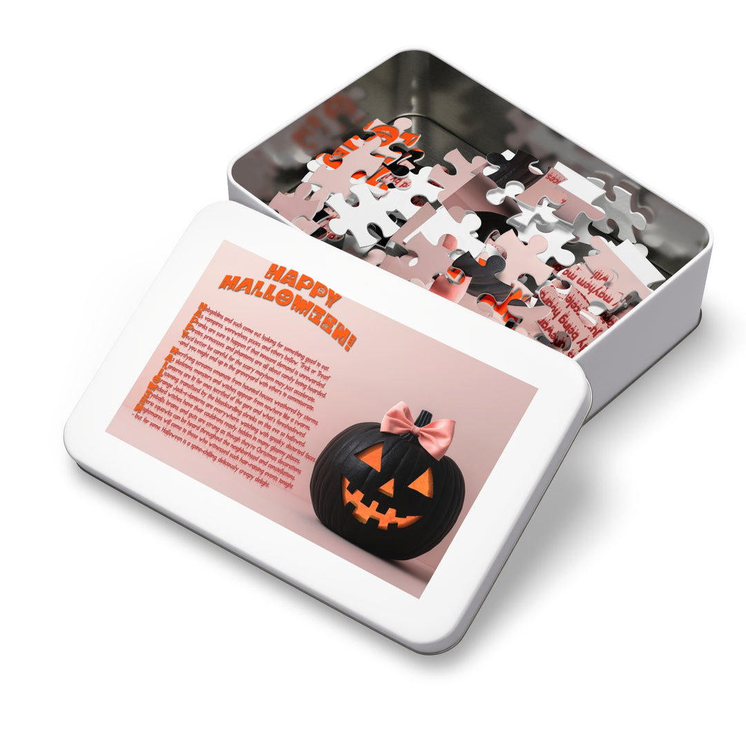 Happy Halloween Acrostic Poem Jigsaw Puzzle - Tin Box - 4