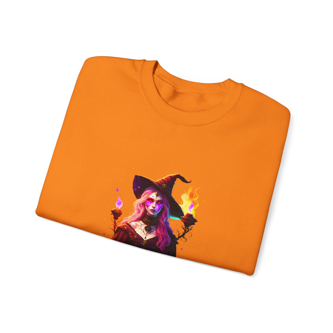 Happy Halloween Acrostic Poem Sweatshirt  - Creepy Modern Witch