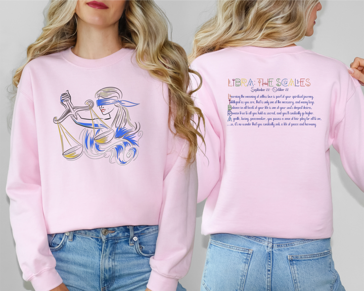 Libra Acrostic Poem Astrology Sweatshirt - Unisex