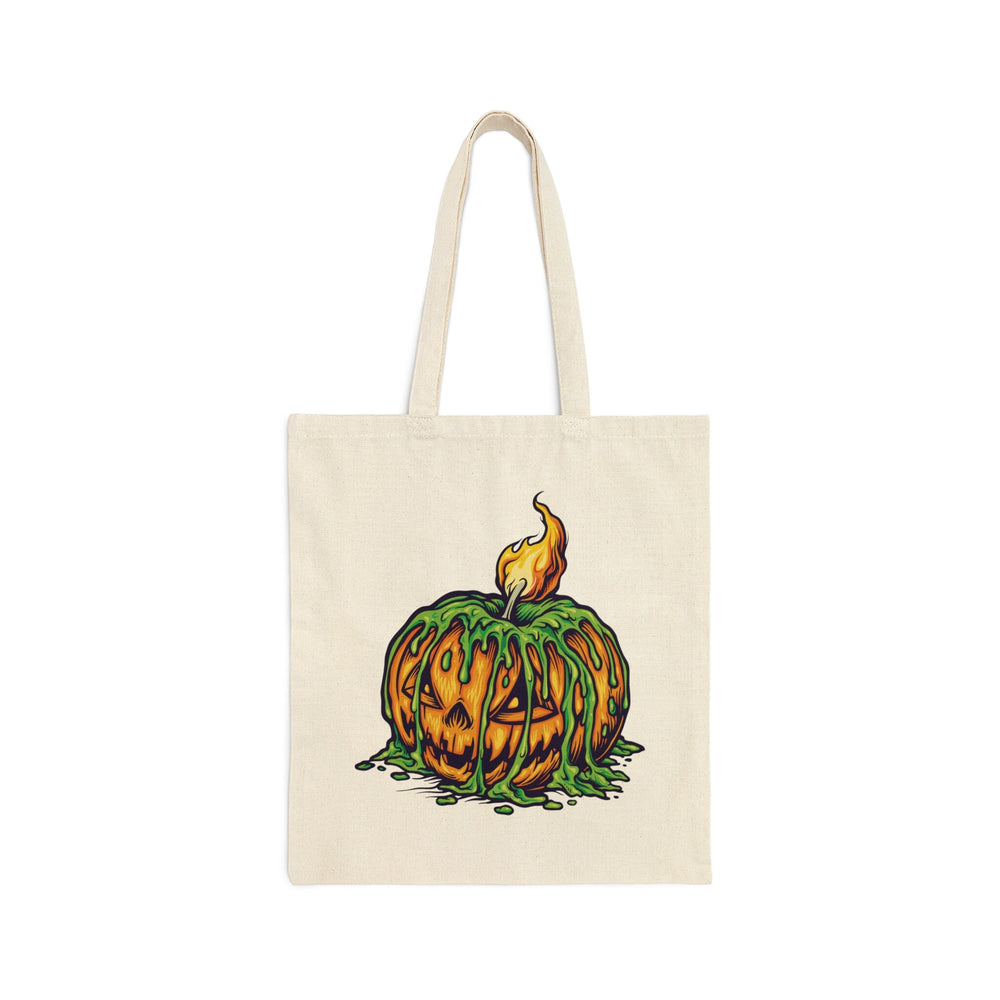 Acrostic Poem spelling out "Happy Halloween" Creepy Pumpkin Candy Bag Totes for Kids. Great gift for Trick or Treaters!