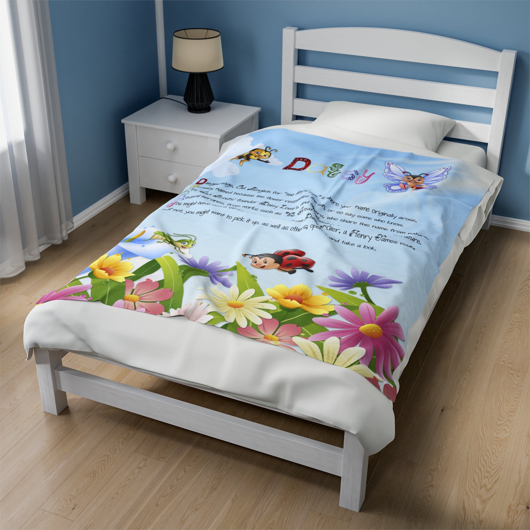 Namesakes Acrostic Poem Velveteen Plush Blanket Collection