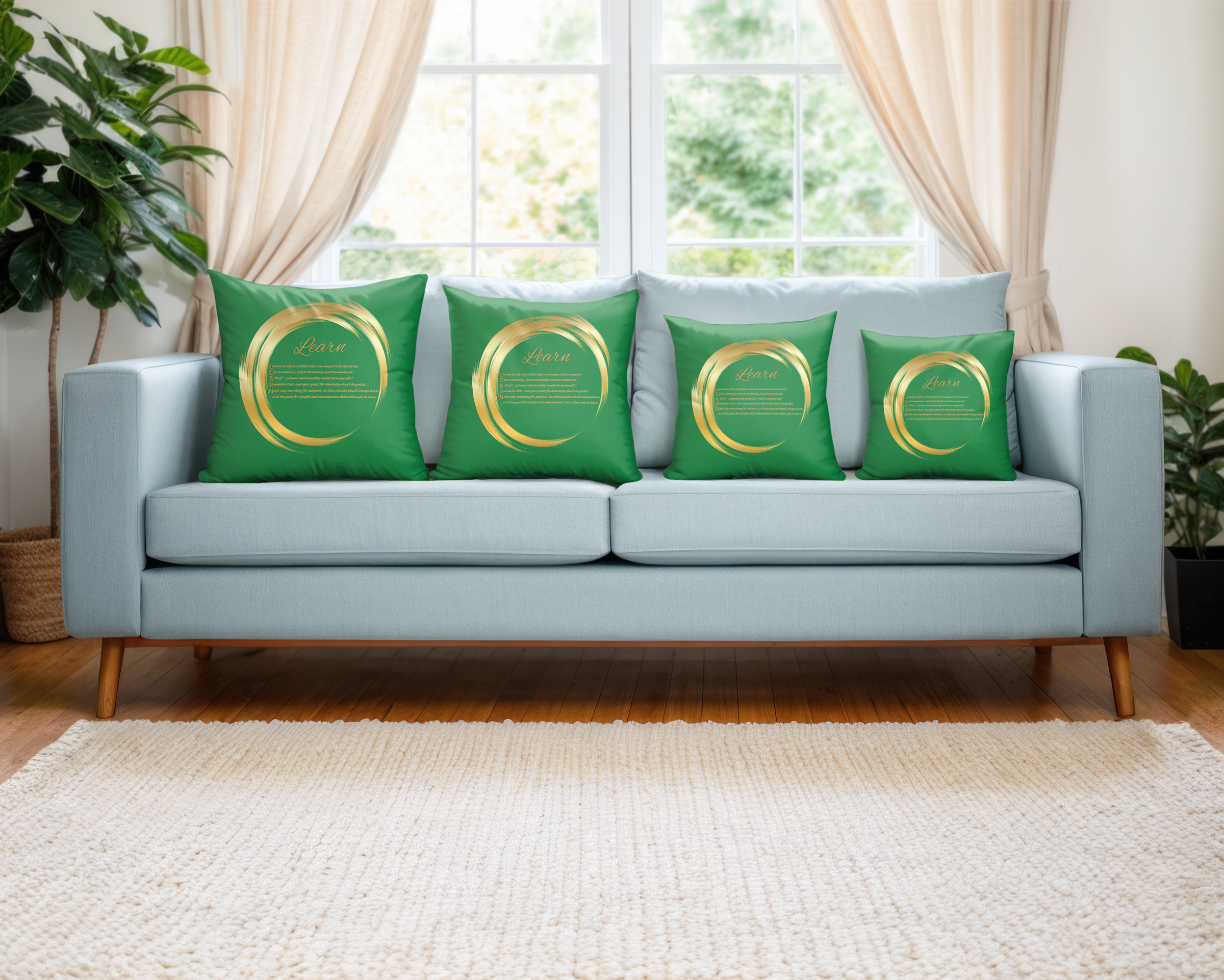 It's Just a Phrase Holiday Pillows - "Learn", "Lead", "Believe" Collection
