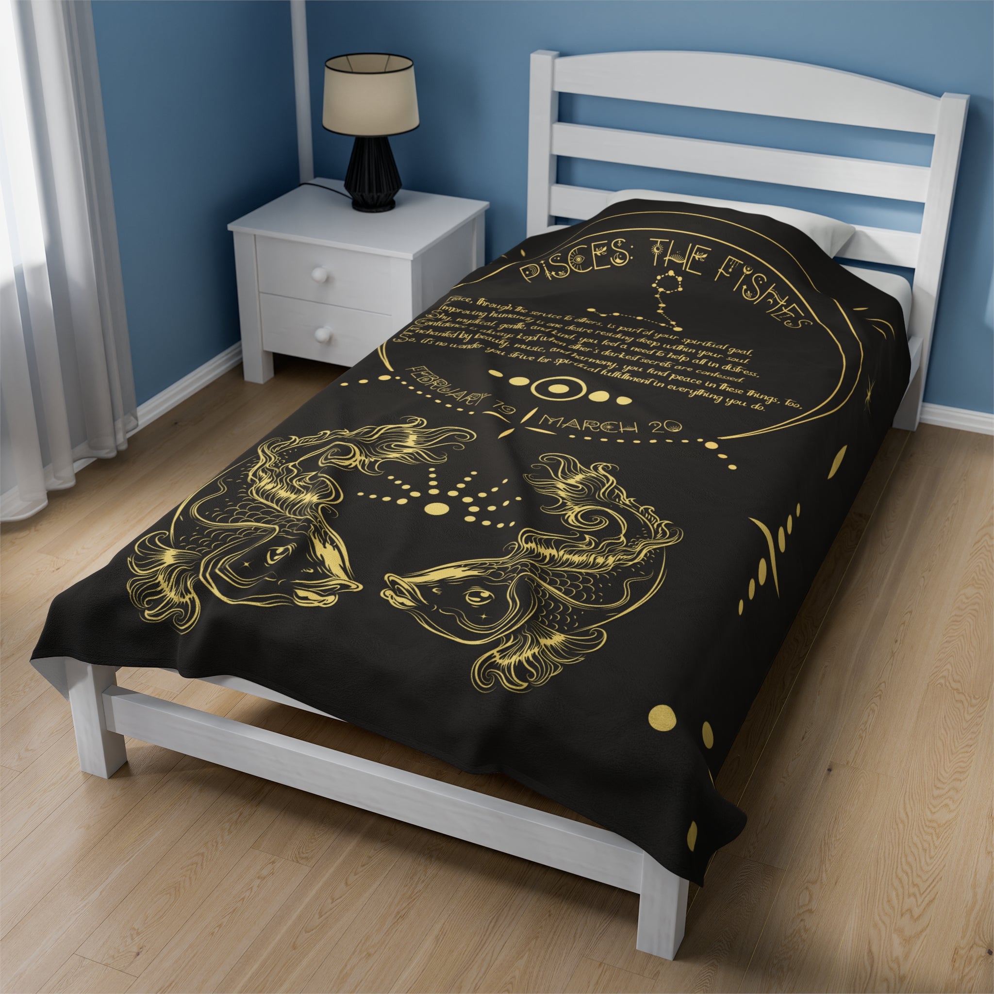 Written in the Stars Acrostic Poem Velveteen Plush Blanket Collection