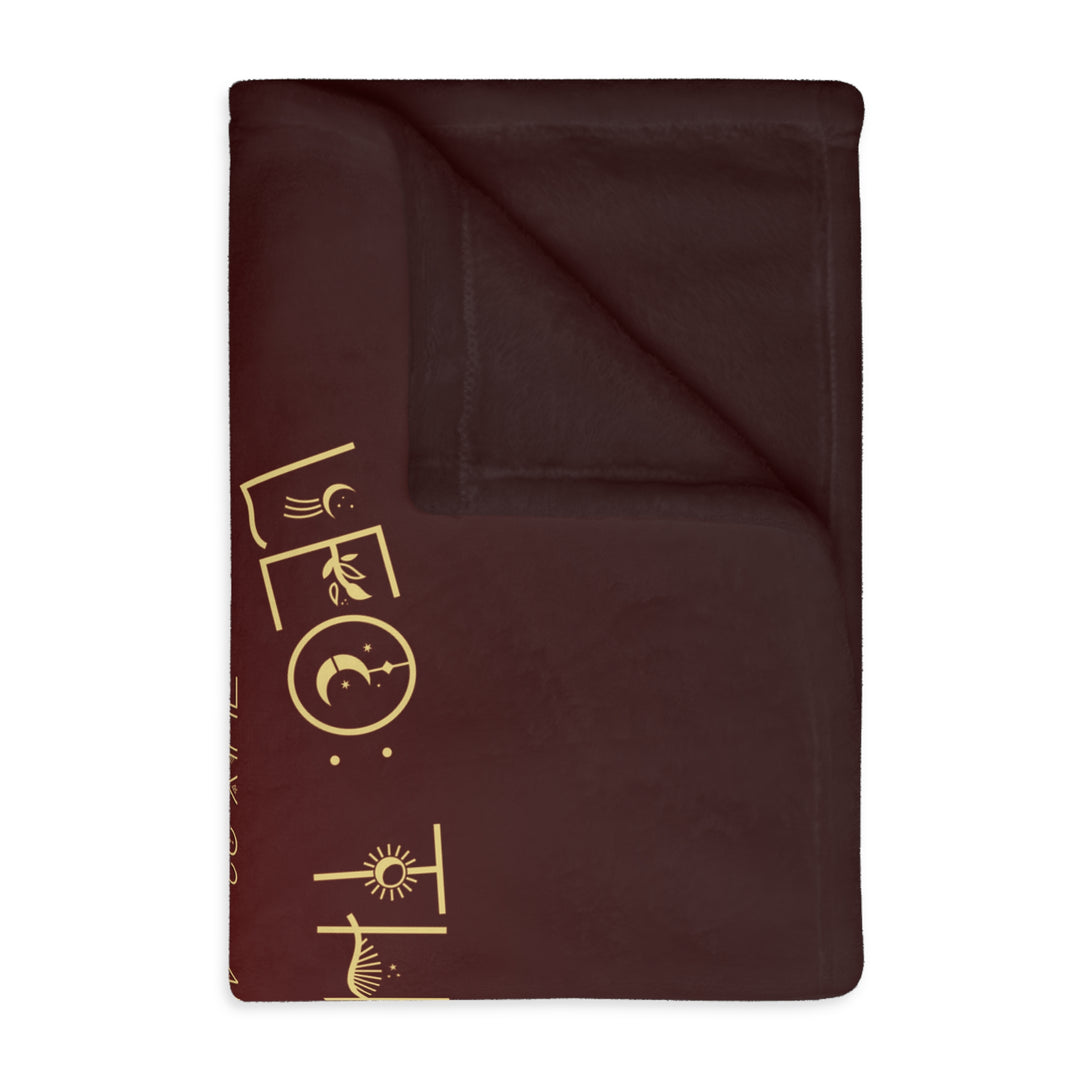 Leo Velveteen Microfiber Blanket (Two-sided print)