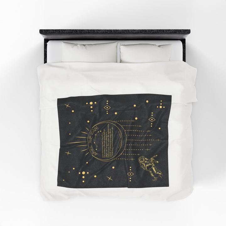 Aries Acrostic Poem Velveteen Plush Blanket