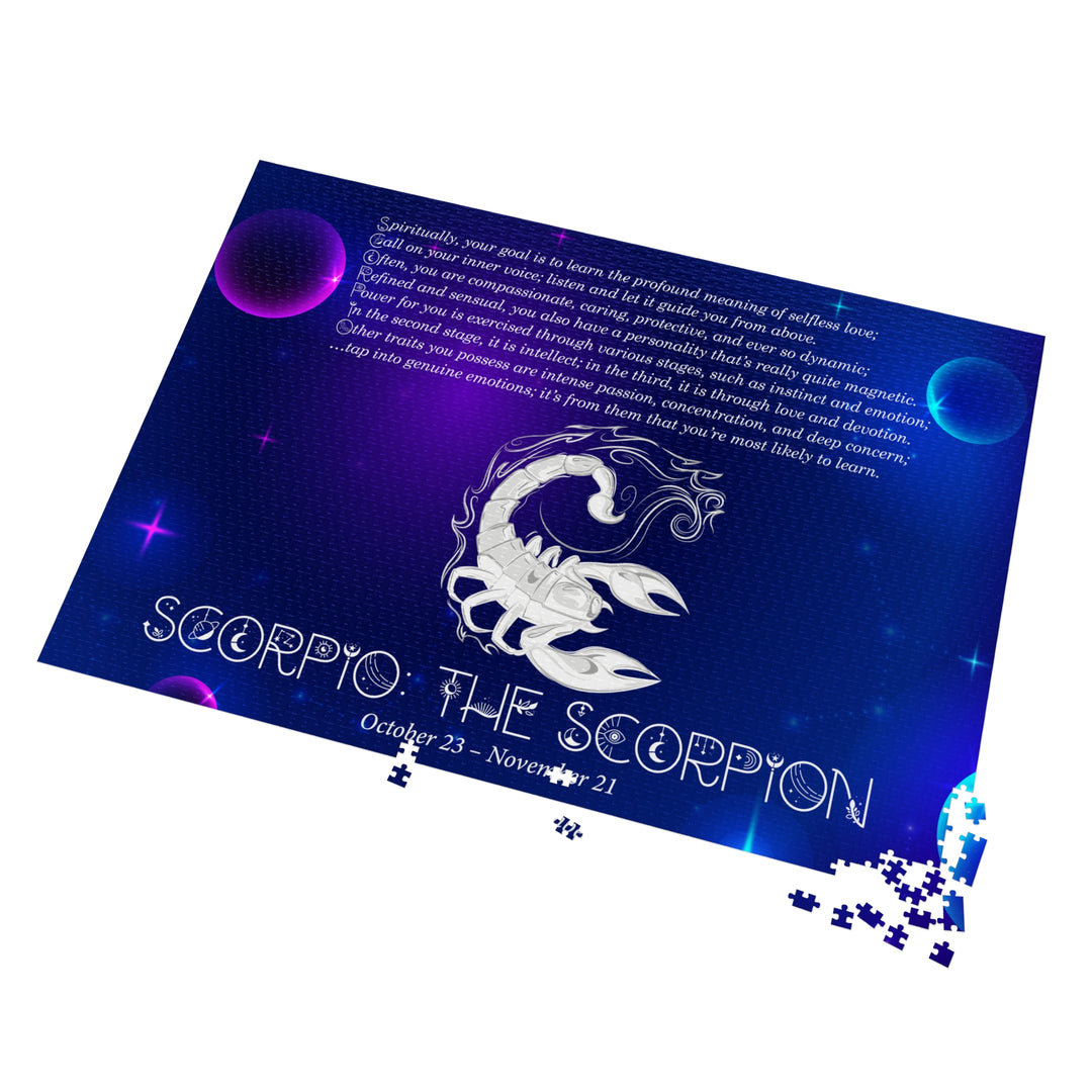 Scorpio Acrostic Poem Puzzle - Tin Box